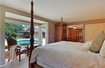 Master Bedroom overlooking pool