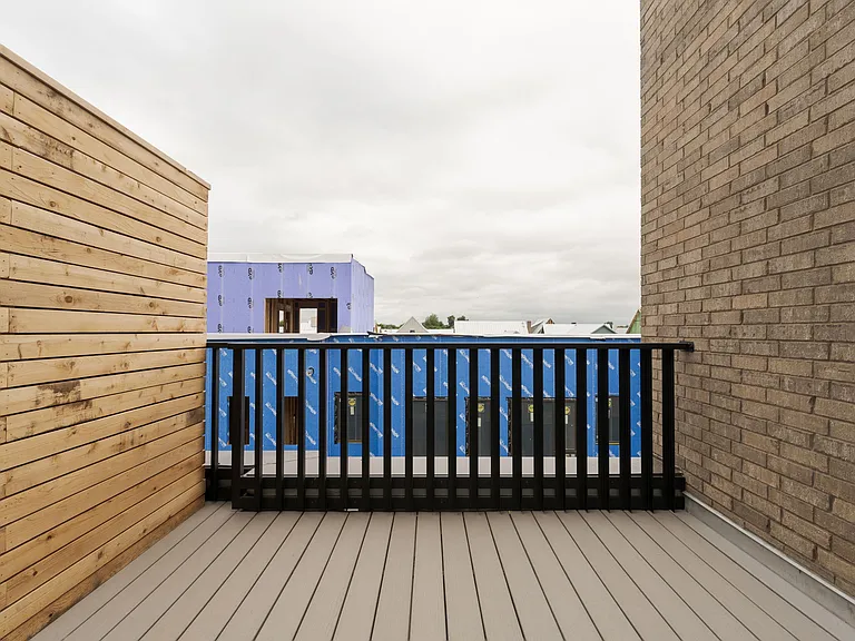Private outdoor terrace. View is looking West, sunsets will be spectacular.