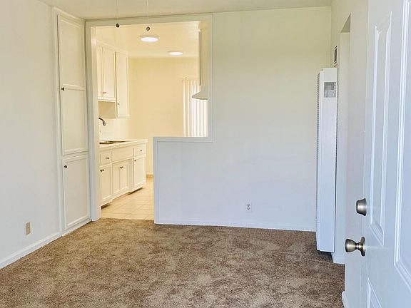 Living room with new carpet