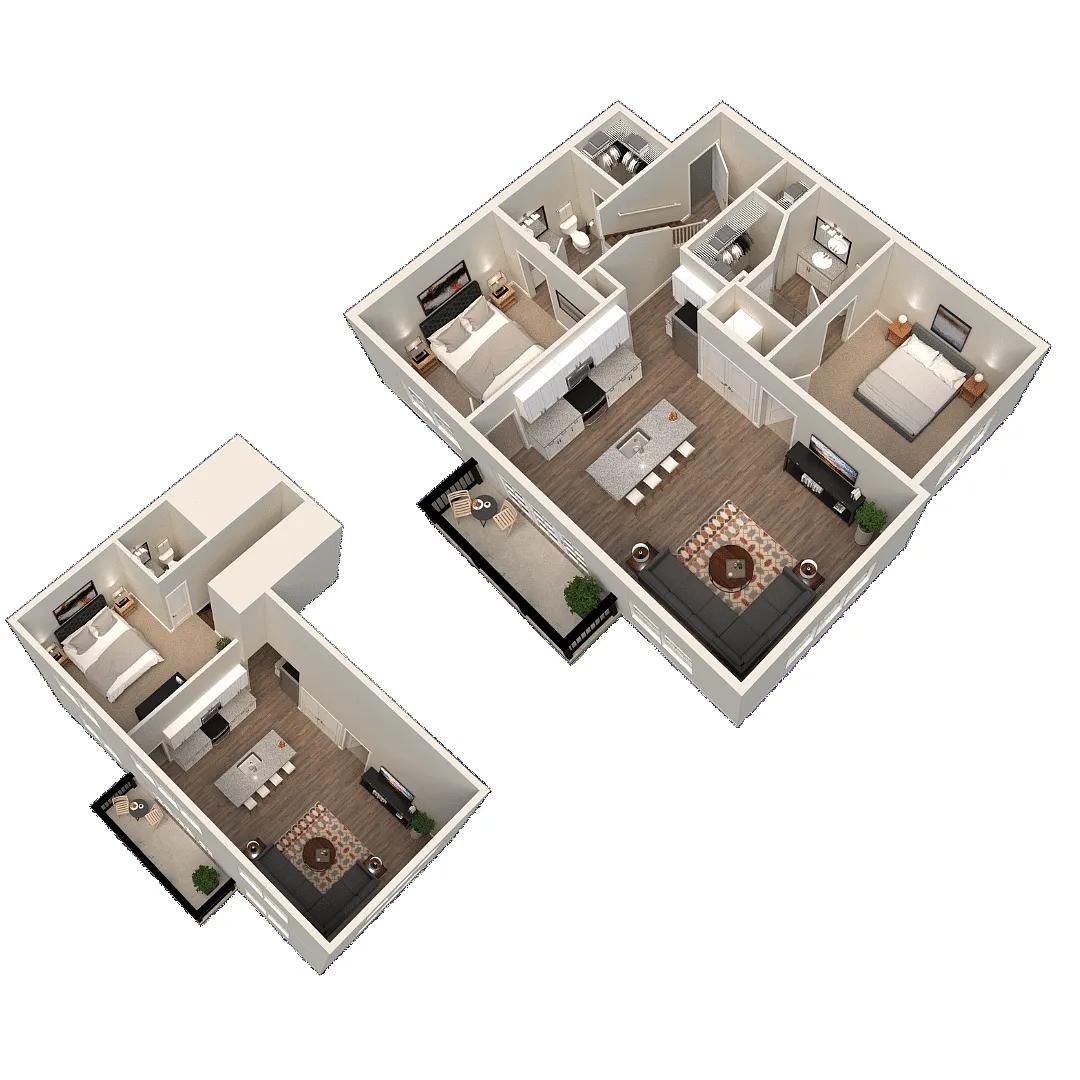 Floor plan 2x2.5 with Loft Phase 2