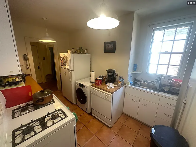 NOTE: A permanent dishwasher is currently being installed and washer in kitchen is being removed. You may use laundry machines in basement.