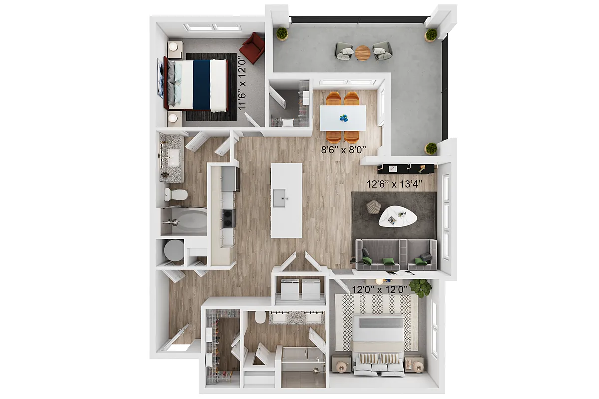 Floor plan B2(b)