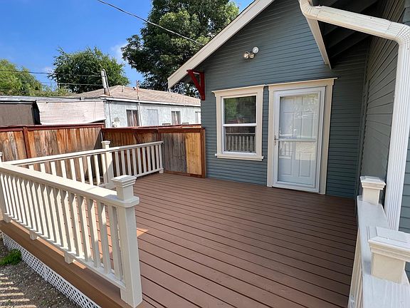 Freshly painted deck