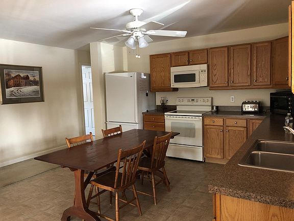 Large, eat-in kitchen.
