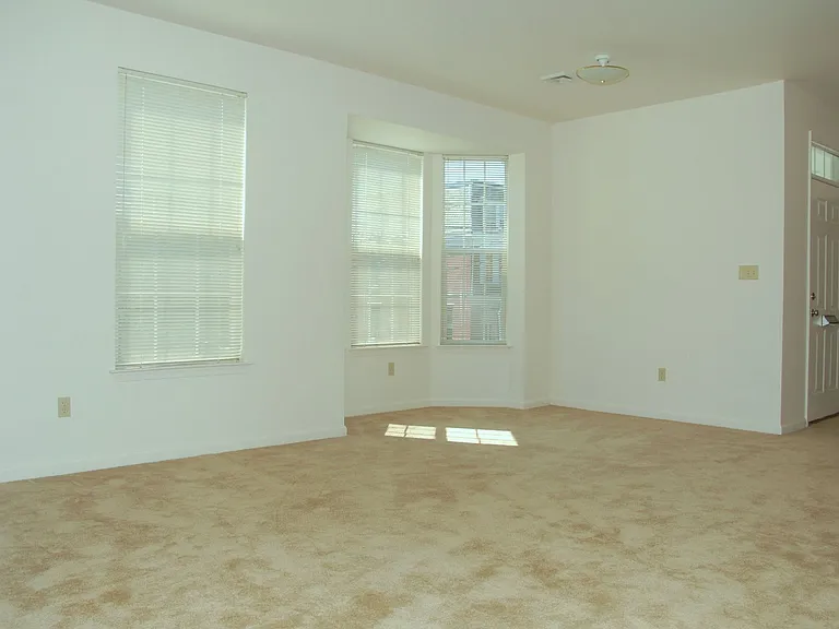 Carpeted Room With Windows