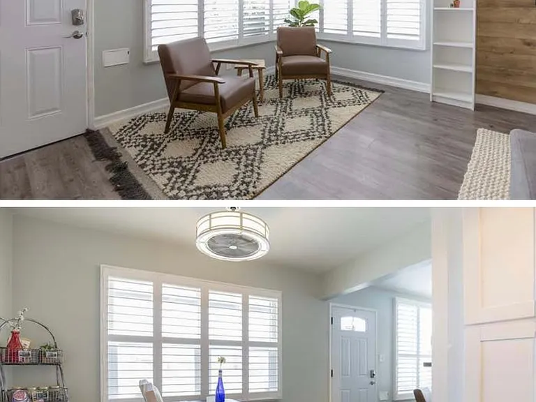 Sitting area and dining room