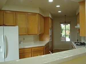 Large open kitchen with natural light