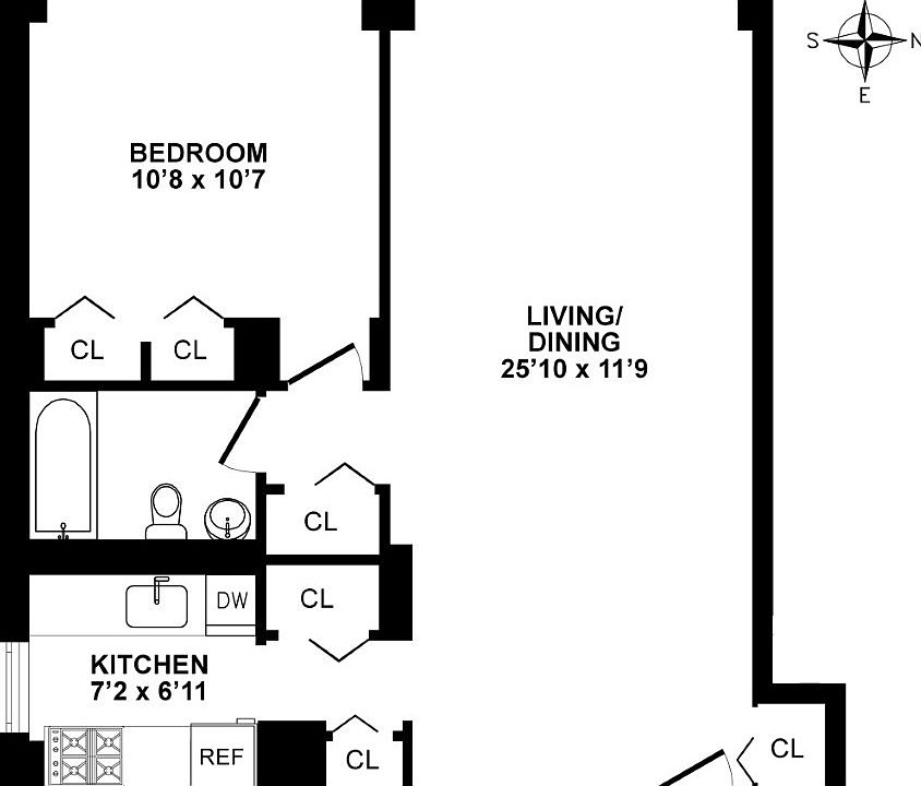 2nd image of 230 W 55th St APT 14G