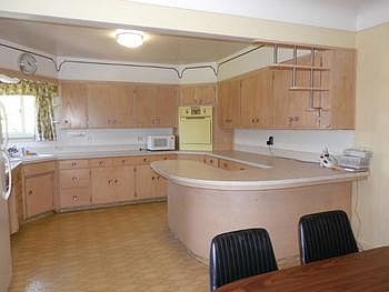 Tidy kitchen with plenty of cabinets
