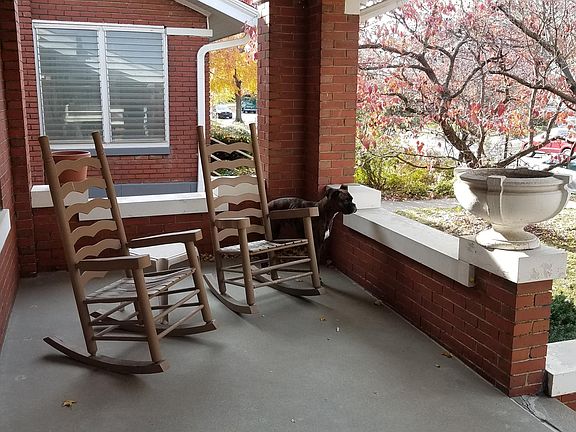 This picture shows the front porch