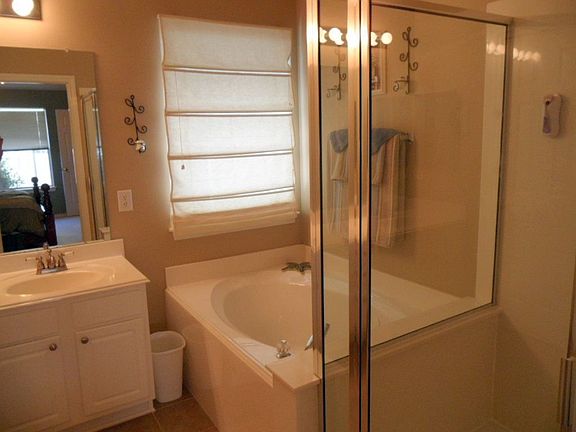 Master Bath with tub & separate shower