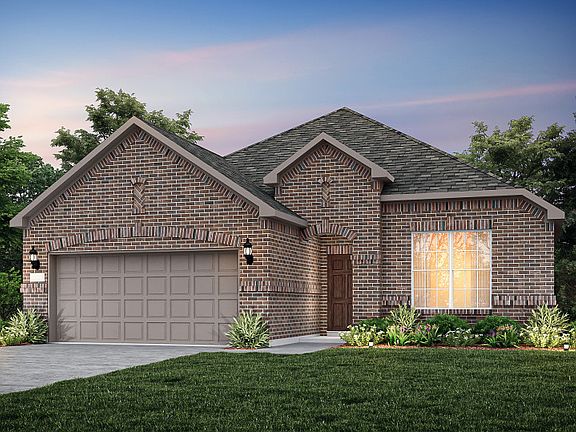 The Emory, a one-story home with 2-car garage, shown with Home Exterior 33