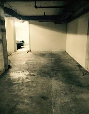 dedicated parking spot in a secured garage