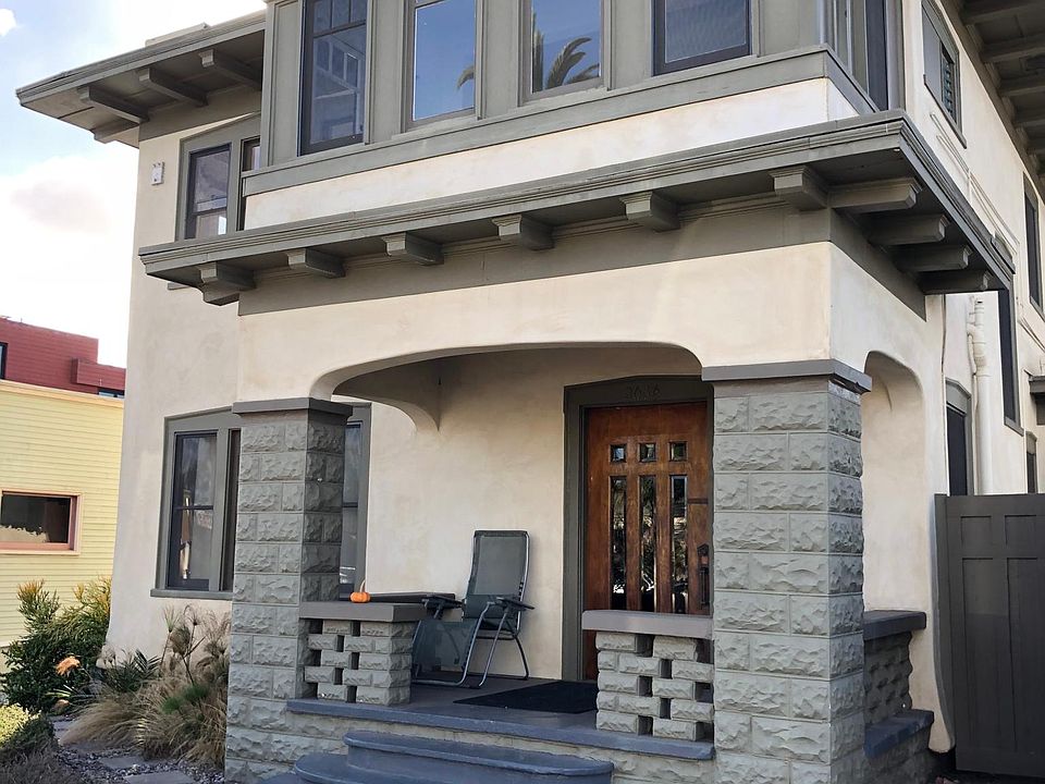 Front of the building, opposite view, unobstructed view