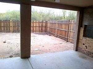 Outside backyard view
