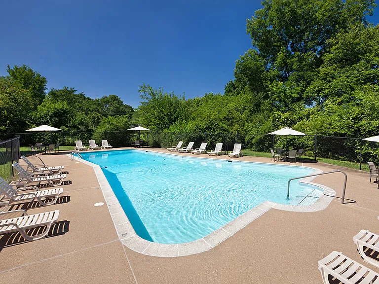 Enjoy time by the Rock Creek swimming pool.