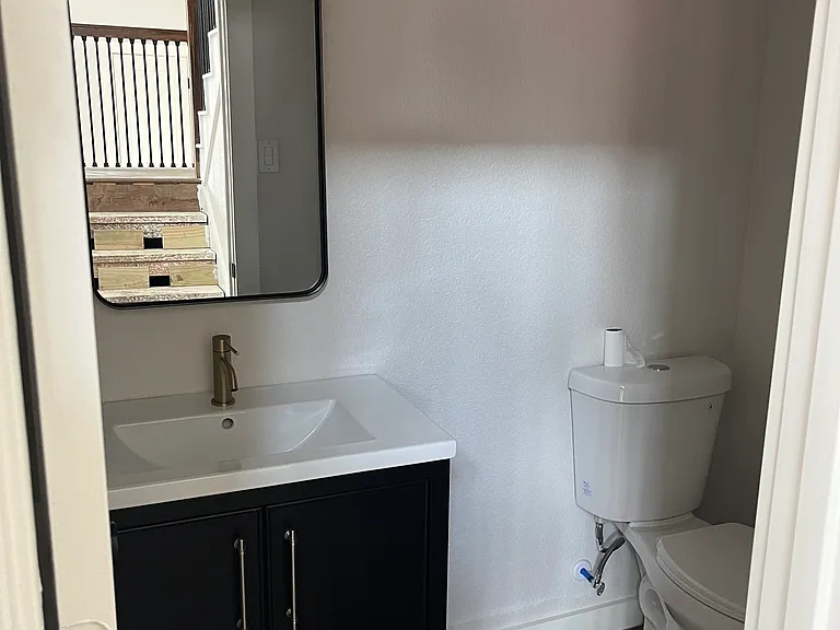Powder bath, so guest don't use your personal space