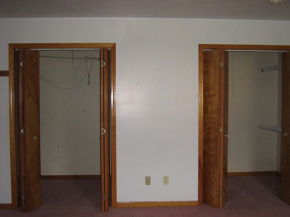 2 walk in closets in bedroom.