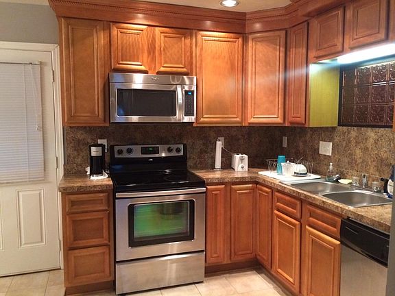 Kitchen with breakfast area on the left