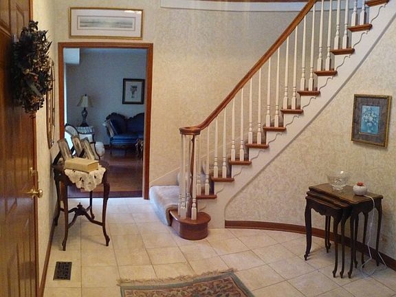 two story entrance foyer