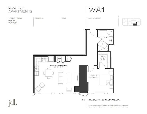 Floor plan WA1