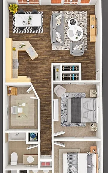 2 Bed 2 Bath with Den 2 Bed 2 Bath with Den