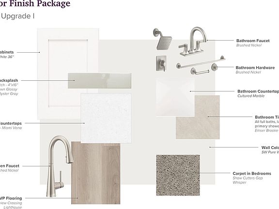 Interior selections for this home
