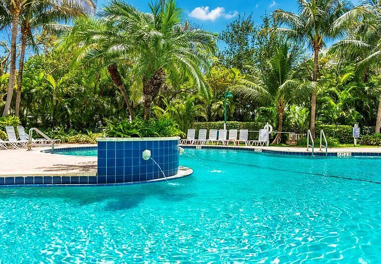 Pool behind the clubhouse