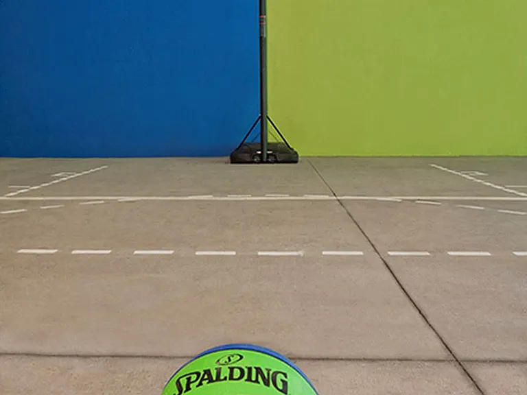 Outside half-court basketball