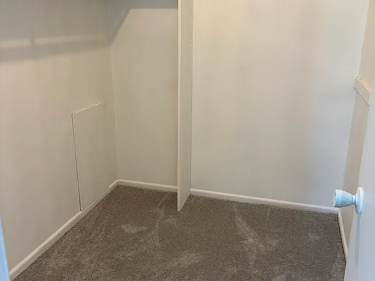 Walk in closet in the master bedroom