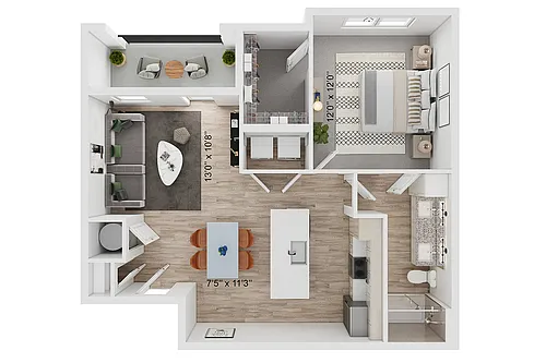 Floor plan A2-B