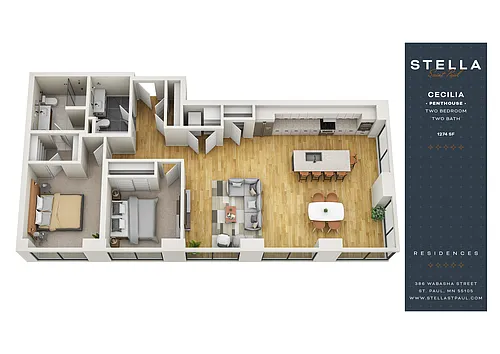 Floor plan Cecilia | Penthouse