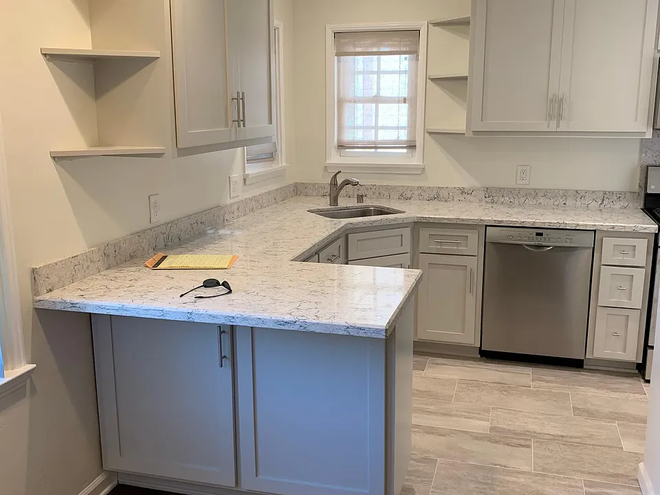 Breakfast counter dining area
