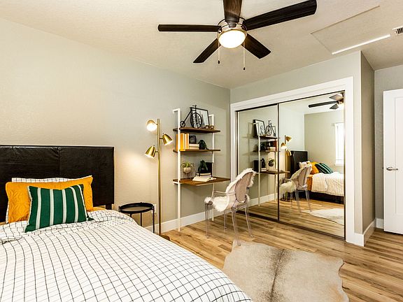 Bedroom With Wooden Floors
