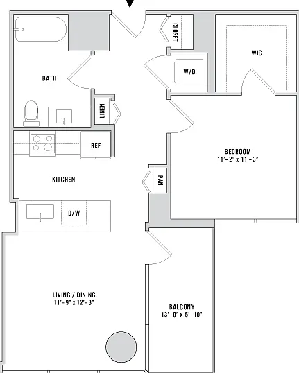 One Bedroom A-06 - 678 Sq. Ft. - Floors 26-42 One Bedroom A-06 - 678 Sq. Ft. - Floors 26-42
