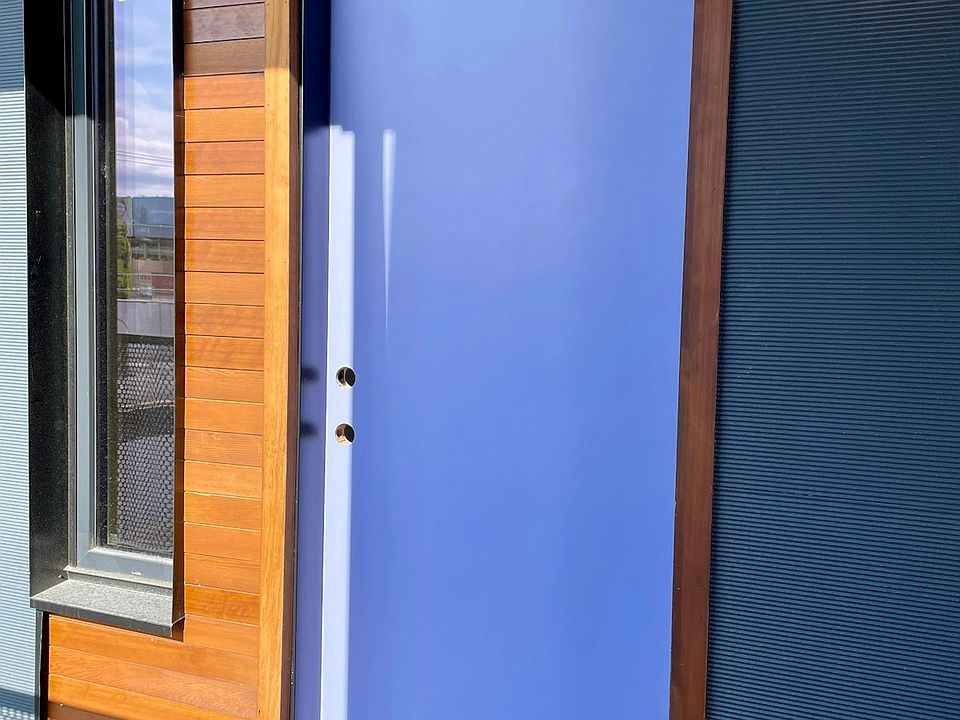 Each apartment has its own front door opening to the exterior