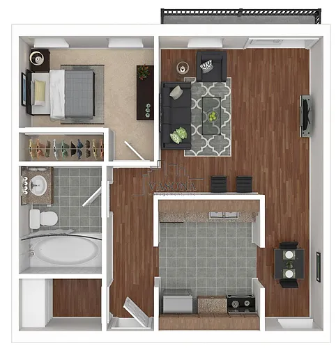 Floor plan Adobe 1x1