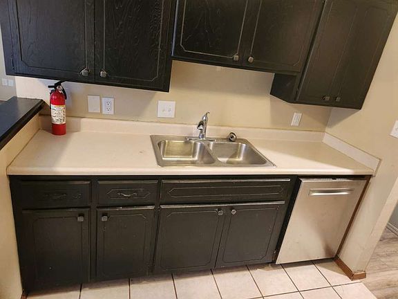 Sink and stainless steel bosch dishwaser