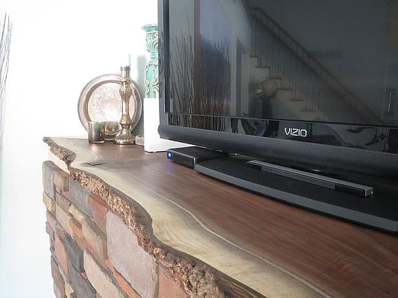 Live Edge Walnut Mantle