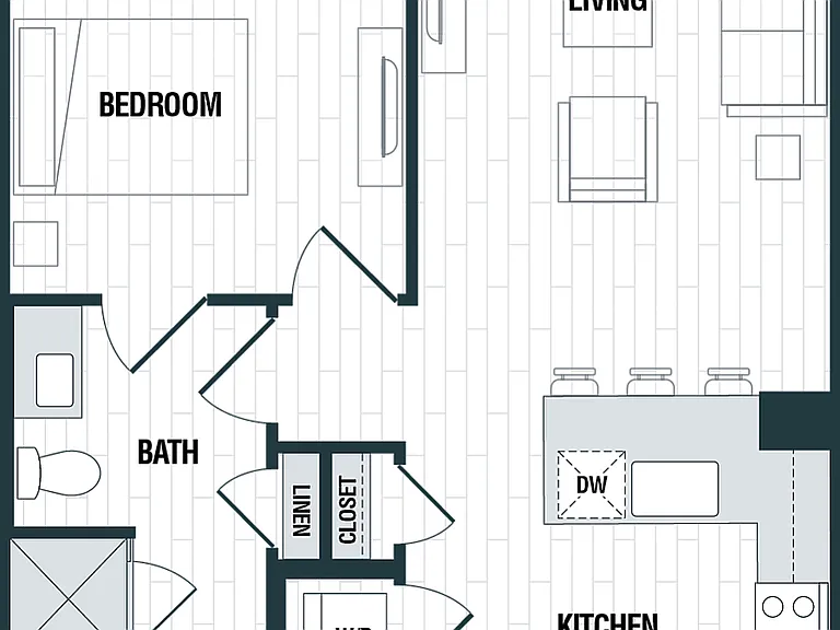 A1a: 1bed 1bath A1a: 1bed 1bath