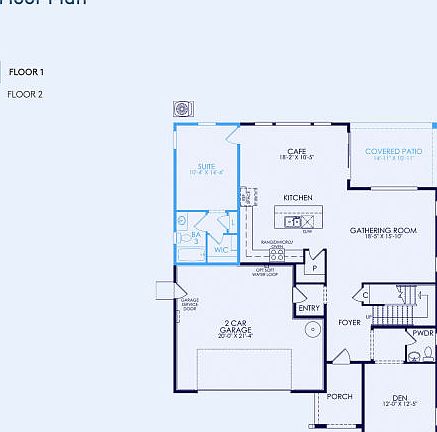 Preston Floor Plan, Quick Move-In Home, Floor 1