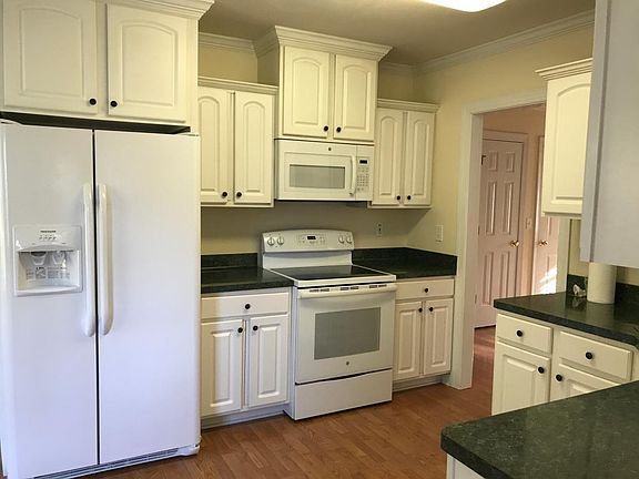 Kitchen with new refrigerator