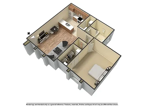 Floor plan 1X1