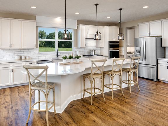 Kitchen with Rounded Island