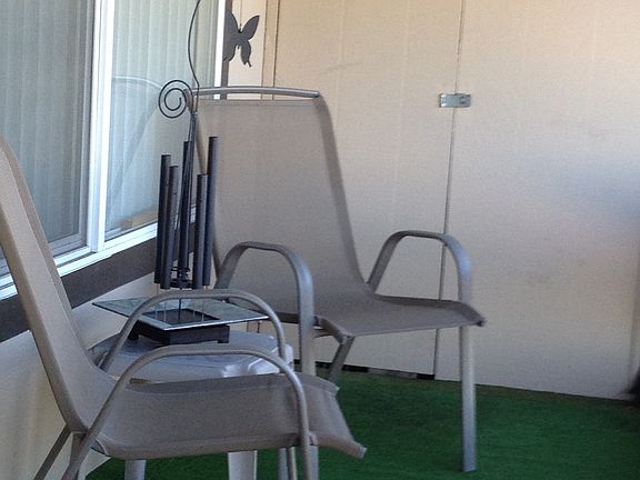 Nice balcony with a view .