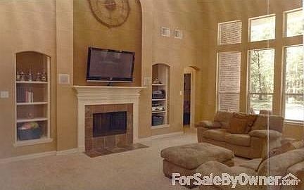 Great room adjacent to kitchen