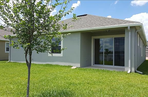 Spacious backyard is ready for use