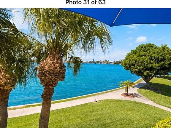 Awesome views from the large deck day and night. St. Pete beach is visible from the back patio.