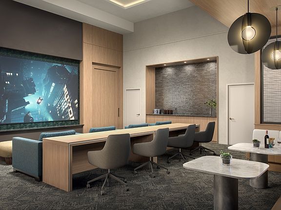 Rendering of Screening Lounge