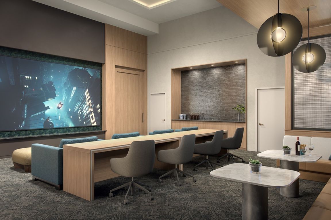 Rendering of Screening Lounge